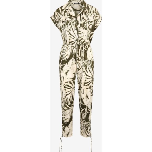 Ralph Lauren Women's Green Palm Leaf Print Jumpsuit Size22W - Picture 4 of 16
